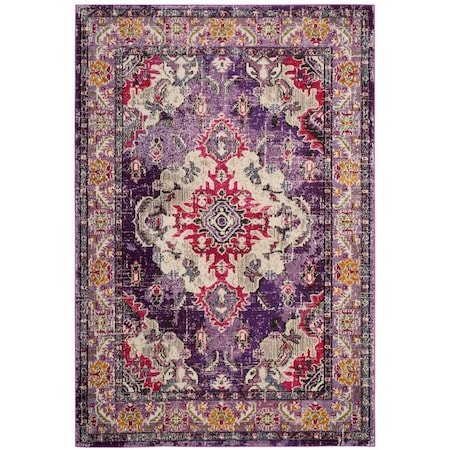 Safavieh Monaco Small Rectangle Area Rug, Violet and Fuchsia - 4 ft. x 5 ft.-7 in. MNC243P-4